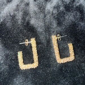 Banana Republic Gold Textured Earrings